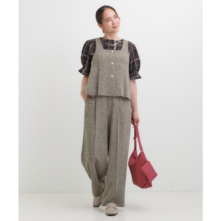 【2点セット】着るだけで決まる クラシカルなツイード調セットアップ | SHOO・LA・RUE | 詳細画像11 