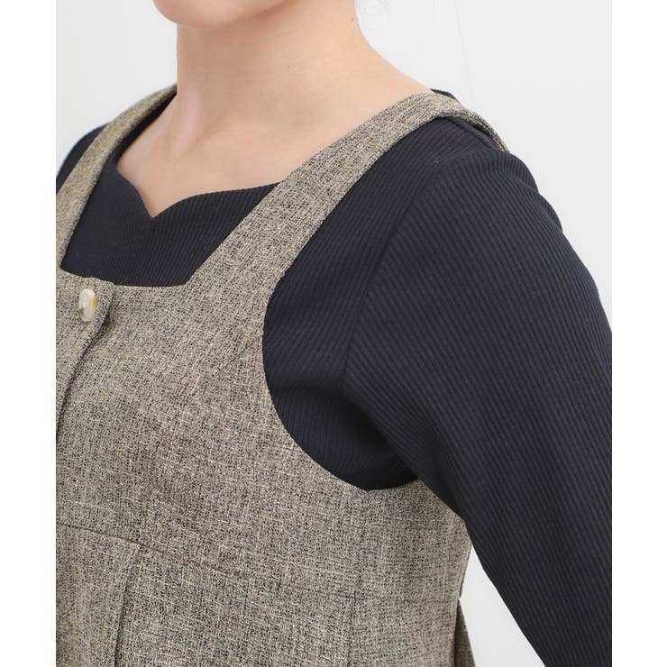 【2点セット】着るだけで決まる クラシカルなツイード調セットアップ | SHOO・LA・RUE | 詳細画像19 