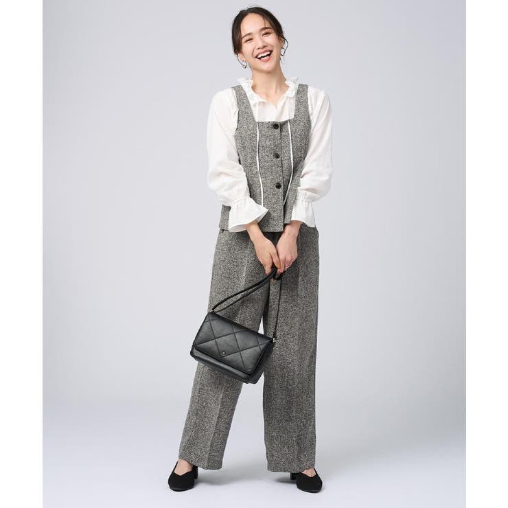 【2点セット】着るだけで決まる クラシカルなツイード調セットアップ | SHOO・LA・RUE | 詳細画像1 