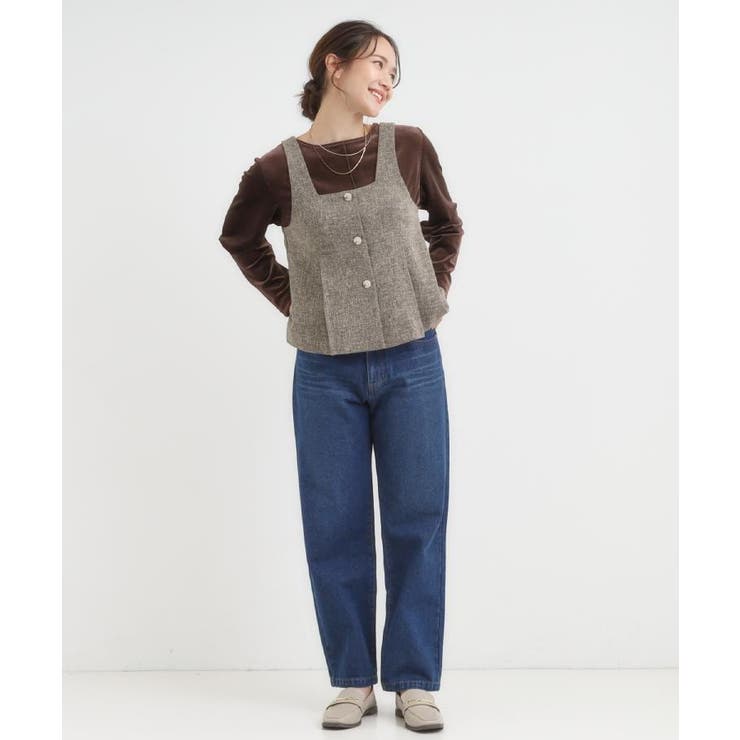 【2点セット】着るだけで決まる クラシカルなツイード調セットアップ | SHOO・LA・RUE | 詳細画像31 