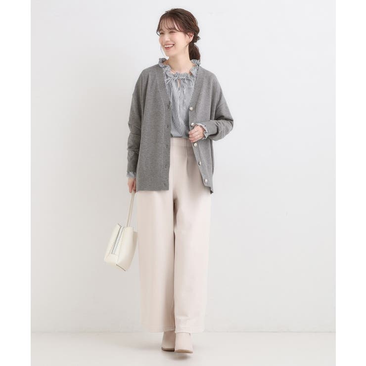【洗える】もちもち ミドル丈ニットカーディガン | SHOO・LA・RUE | 詳細画像3 