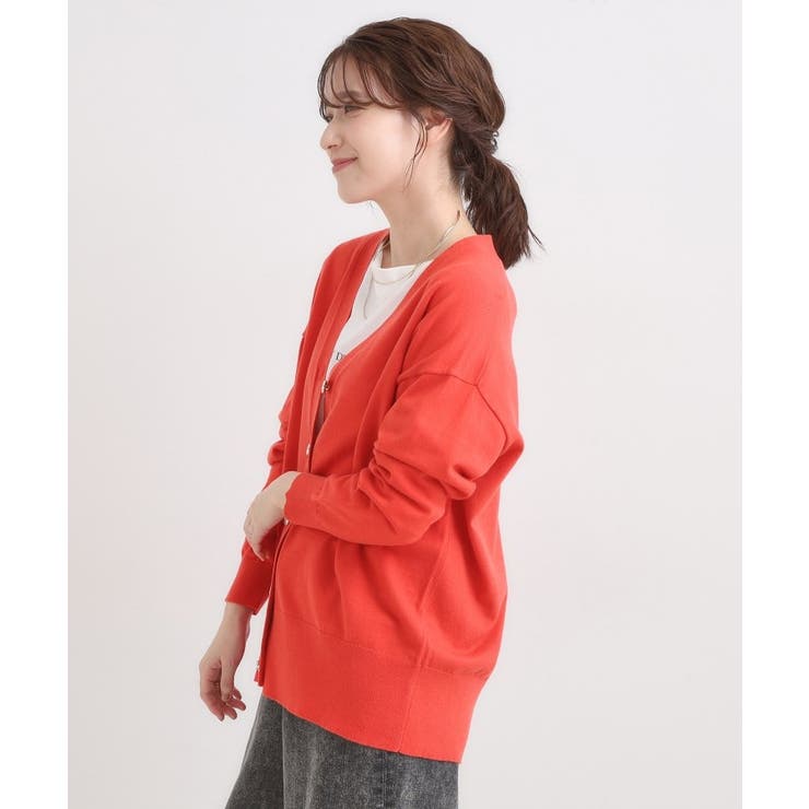 【洗える】もちもち ミドル丈ニットカーディガン | SHOO・LA・RUE | 詳細画像10 