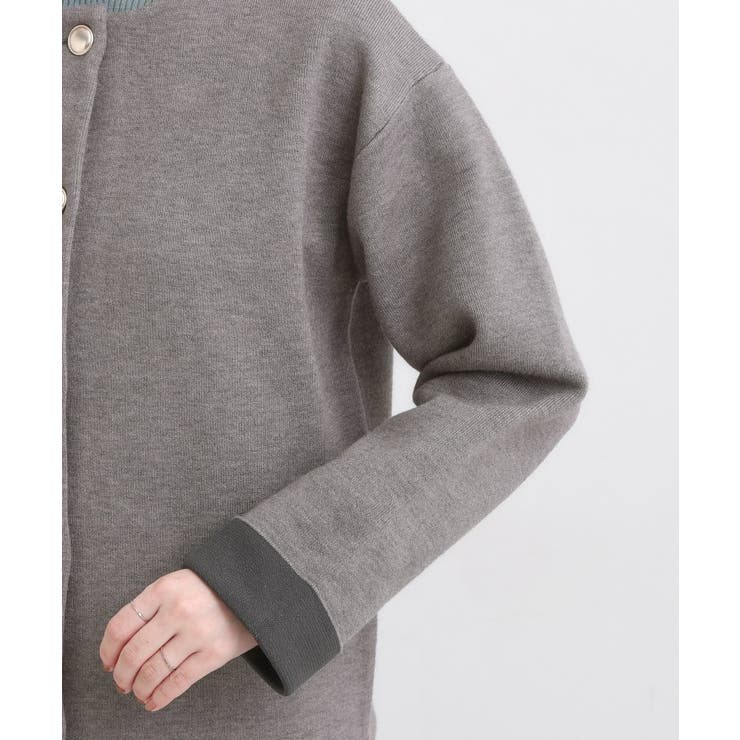 ゴールドボタンがアクセント ダブルフェイスニットカーディガン | SHOO・LA・RUE | 詳細画像17 