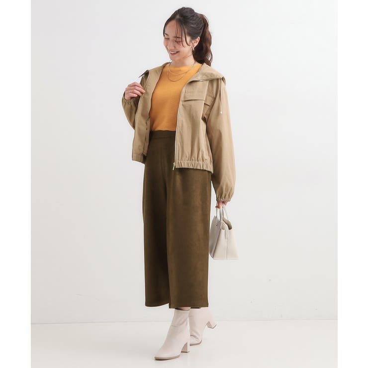 【S-LL】気楽にさらりと羽織れる 大人のフードブルゾン | SHOO・LA・RUE | 詳細画像7 