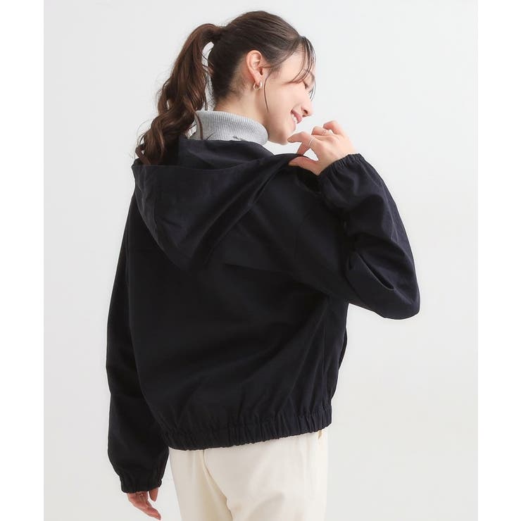 【S-LL】気楽にさらりと羽織れる 大人のフードブルゾン | SHOO・LA・RUE | 詳細画像2 