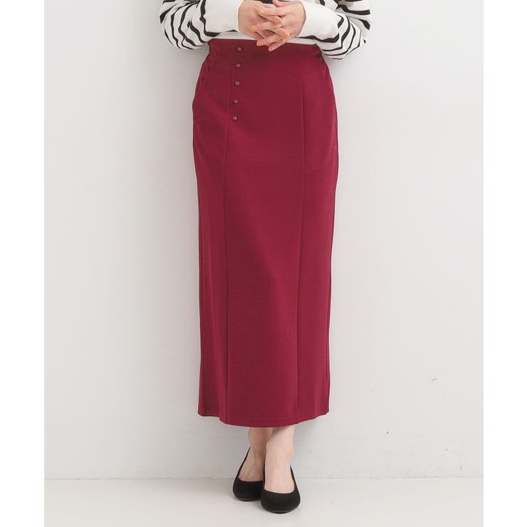 【洗濯後しわになりにくい】ポケット付き ナロースカート | SHOO・LA・RUE | 詳細画像5 