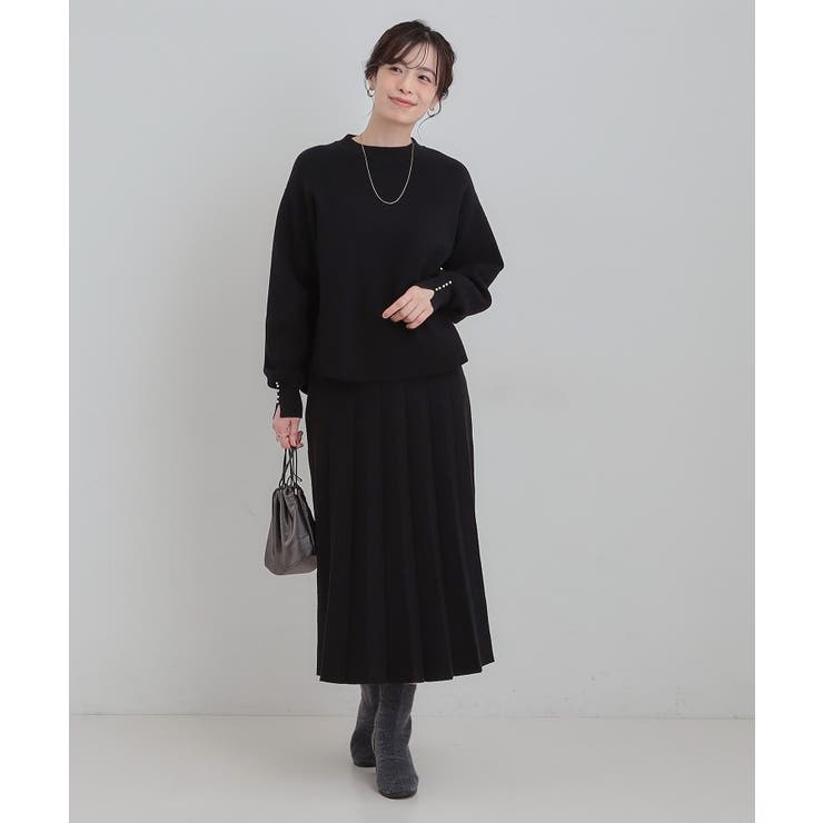 セットアップ可/S-LL】インせず着られる 洗えるもちもち裾ラウンド