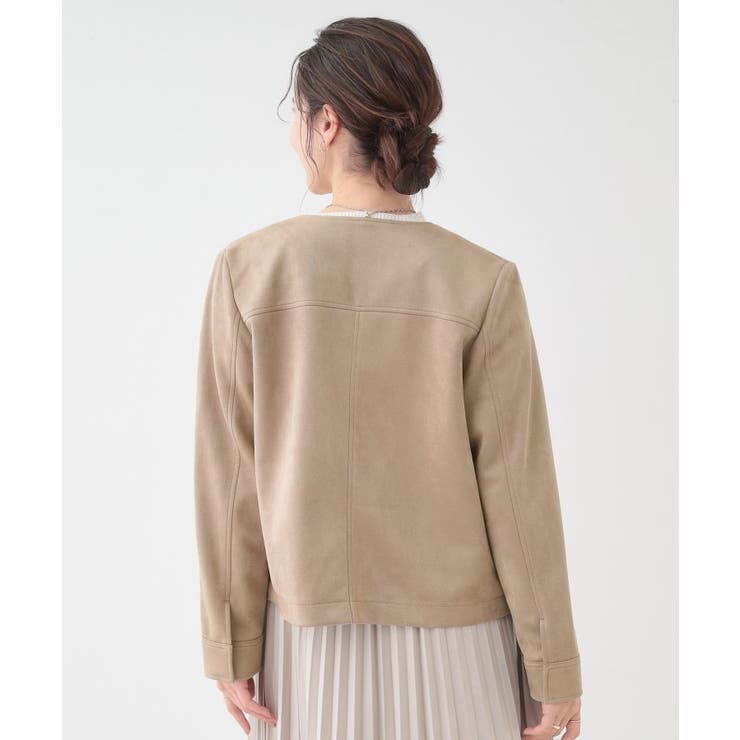 【S-LL】上品さを纏う やわらか フェイクスエードブルゾン | SHOO・LA・RUE | 詳細画像6 