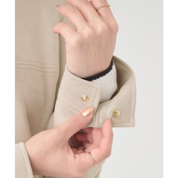 【S-LL】上品さを纏う やわらか フェイクスエードブルゾン | SHOO・LA・RUE | 詳細画像18 