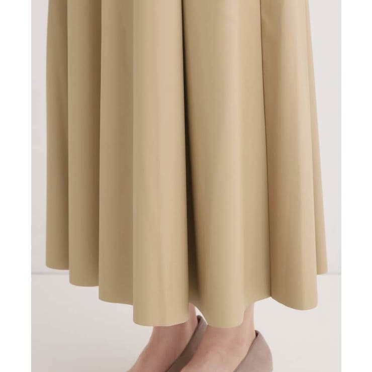 【S-LL】大人の抜け感 合皮フレアスカート | SHOO・LA・RUE | 詳細画像14 