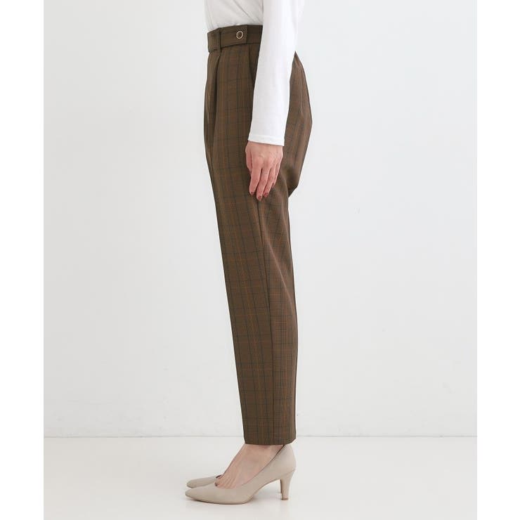 脚のラインをきれいに見せる タックテーパードパンツ | SHOO・LA・RUE | 詳細画像14