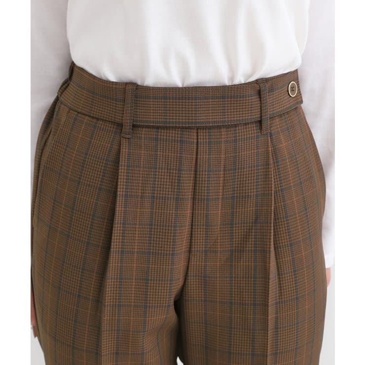 脚のラインをきれいに見せる タックテーパードパンツ | SHOO・LA・RUE | 詳細画像16