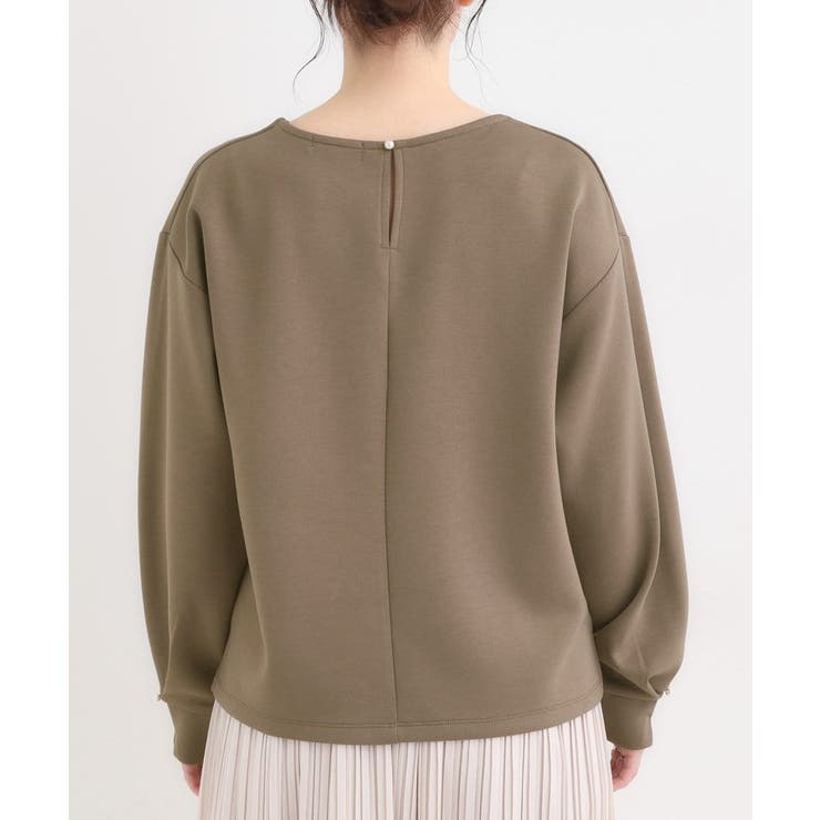 【S-LL】大人のデイリースタイルに お袖タック フェイクパール付きトップス | SHOO・LA・RUE | 詳細画像19 