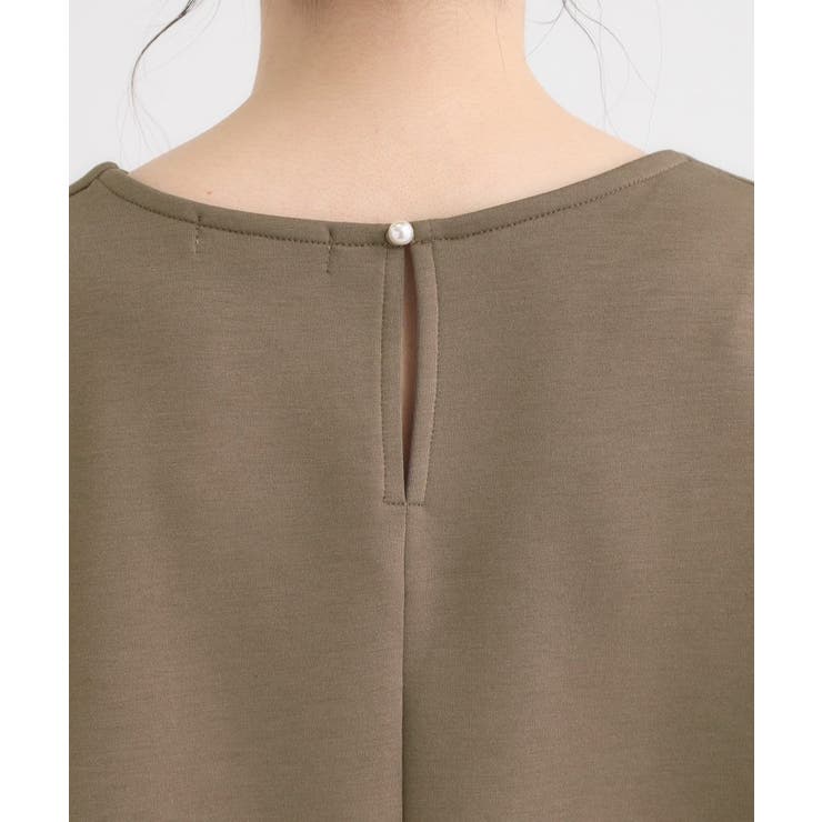 【S-LL】大人のデイリースタイルに お袖タック フェイクパール付きトップス | SHOO・LA・RUE | 詳細画像21 