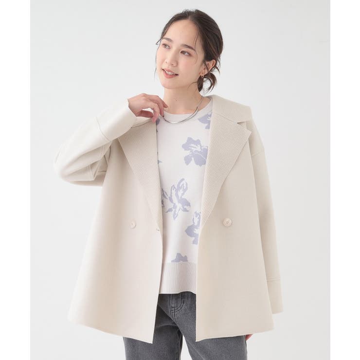 【S-LL】大人のこなれ感 テーラード風コート | SHOO・LA・RUE | 詳細画像9 