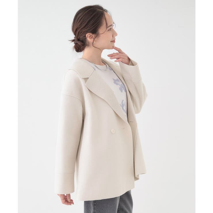 【S-LL】大人のこなれ感 テーラード風コート | SHOO・LA・RUE | 詳細画像10 