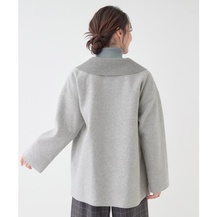 【S-LL】大人のこなれ感 テーラード風コート | SHOO・LA・RUE | 詳細画像2 