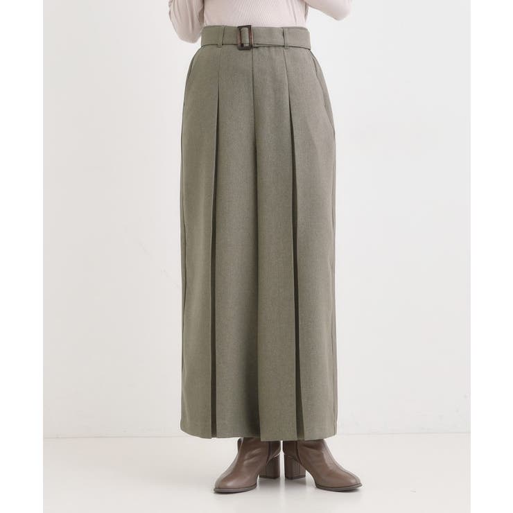 【着丈選べる/S-LL】大人のきれいめスタイルに ベルト付きワイドパンツ | SHOO・LA・RUE | 詳細画像8 