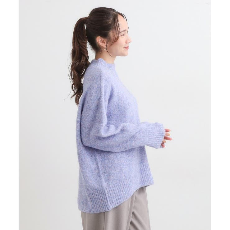 洗濯機可/S-LL】インせず着られる ふわふわハイネックニット[品番