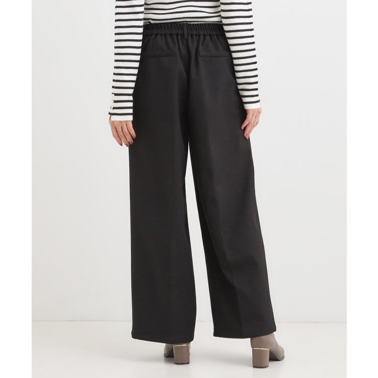 【着丈選べる】ウールフィールあったか裏起毛ワイドパンツ | SHOO・LA・RUE | 詳細画像3 