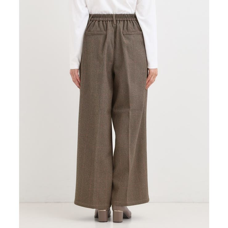 【着丈選べる】ウールフィールあったか裏起毛ワイドパンツ | SHOO・LA・RUE | 詳細画像34 