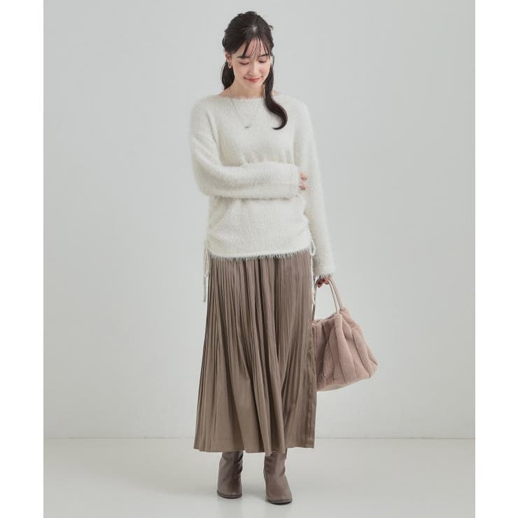 【着丈選べる/あったか】秘密のある プリーツスカート | SHOO・LA・RUE | 詳細画像10 