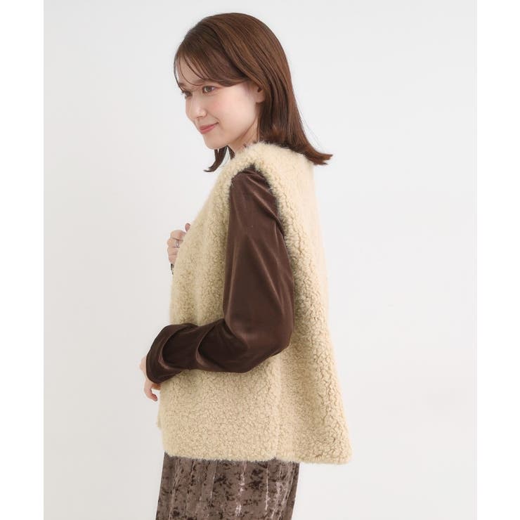 ふわふわファーベスト | SHOO・LA・RUE | 詳細画像6 