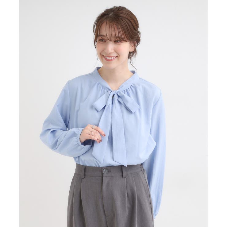 【洗濯機可/S-LL】リボンブラウス | SHOO・LA・RUE | 詳細画像9 