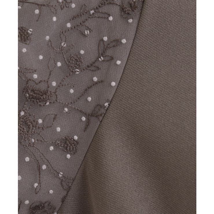 【S-LL】お袖チュールレース切り替えワンピース | SHOO・LA・RUE | 詳細画像4 