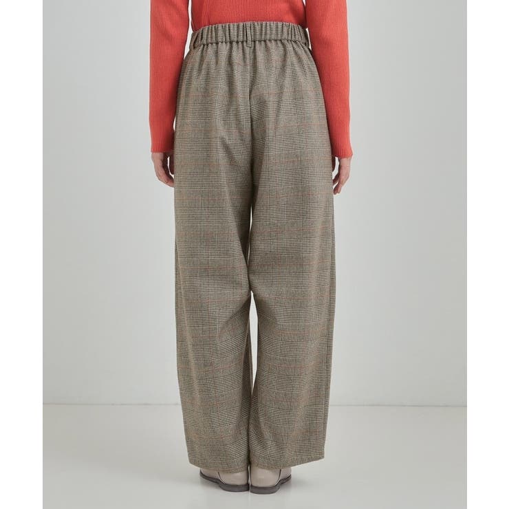 【あったか】クラシカルなチェック柄 裏起毛カーブパンツ | SHOO・LA・RUE | 詳細画像11 