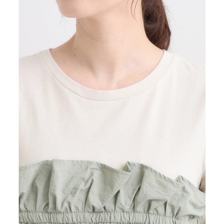 【洗濯機可/S-LL】1枚で華やか フリルドッキングトップス | SHOO・LA・RUE | 詳細画像17 