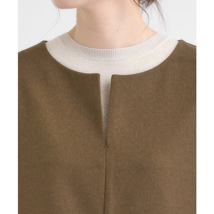 【洗濯機可/S-LL】ウール調スキッパージャンスカ | SHOO・LA・RUE | 詳細画像16 