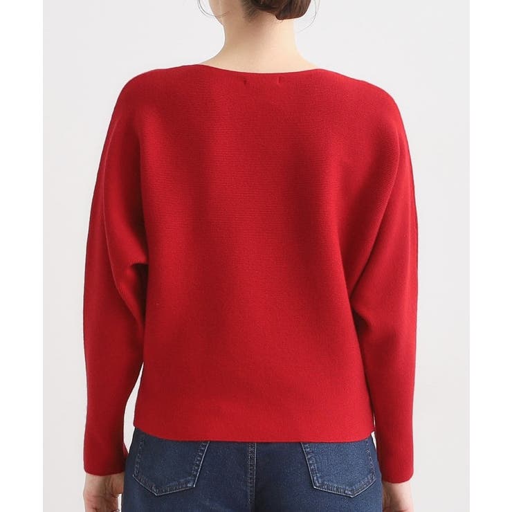 【洗濯機可】女性らしさ溢れる もちもちタッチが心地よい ドルマンニット | SHOO・LA・RUE | 詳細画像23 