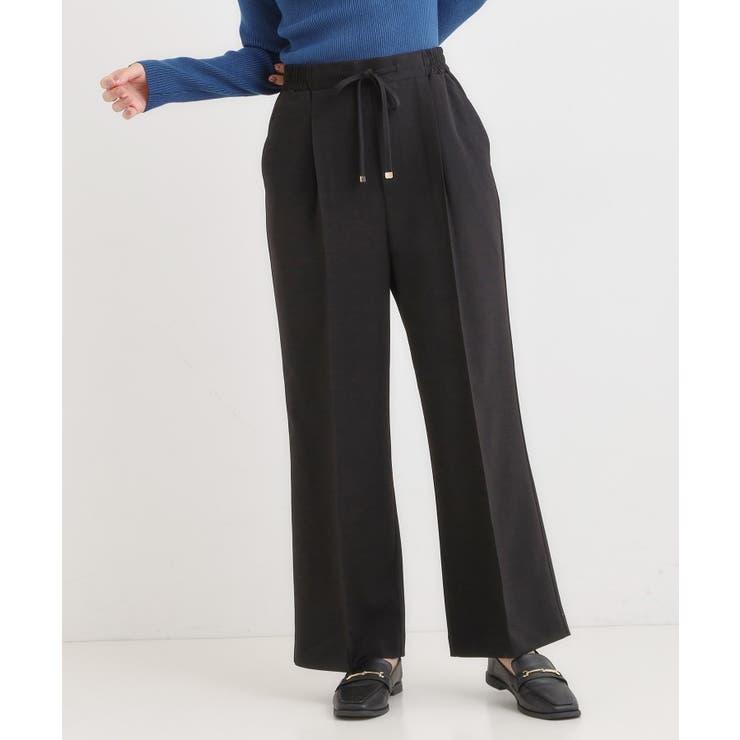 【洗濯機可/S-LL】上品シルエットで美しい イージーワイドパンツ | SHOO・LA・RUE | 詳細画像6 