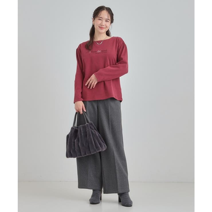 ロゴ刺繍ロンT | SHOO・LA・RUE | 詳細画像11 