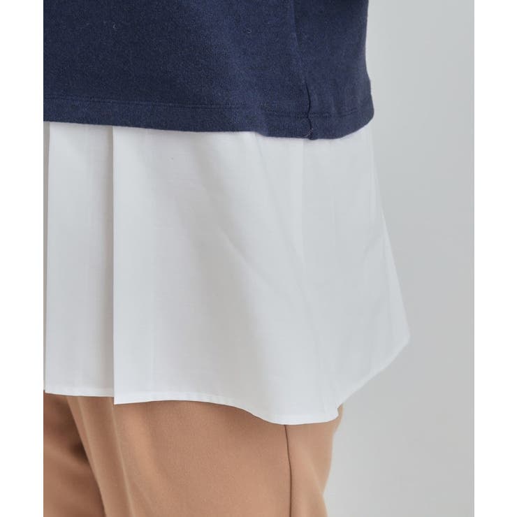 【S-LL】気になる腰回りをカバー レイヤード風ドッキングトップス | SHOO・LA・RUE | 詳細画像19 