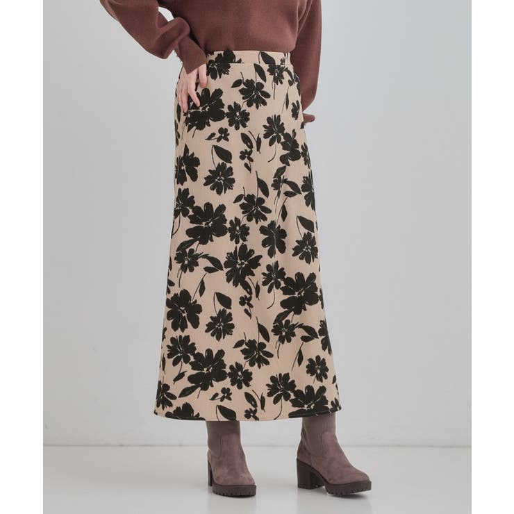 【S-LL】華やかで主役 花柄Aラインスカート | SHOO・LA・RUE | 詳細画像10 