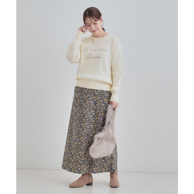 【S-LL】華やかで主役 花柄Aラインスカート | SHOO・LA・RUE | 詳細画像15 