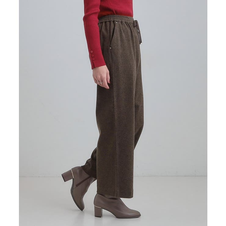 【洗濯機可/S-LL/あったか】ラフ過ぎない 大人のイージーワイドパンツ | SHOO・LA・RUE | 詳細画像10 