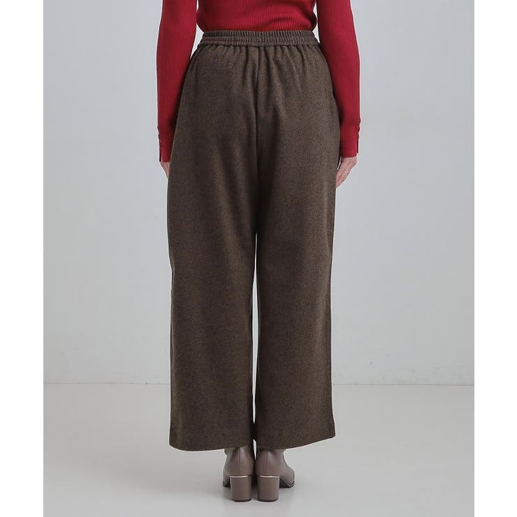 【洗濯機可/S-LL/あったか】ラフ過ぎない 大人のイージーワイドパンツ | SHOO・LA・RUE | 詳細画像15 