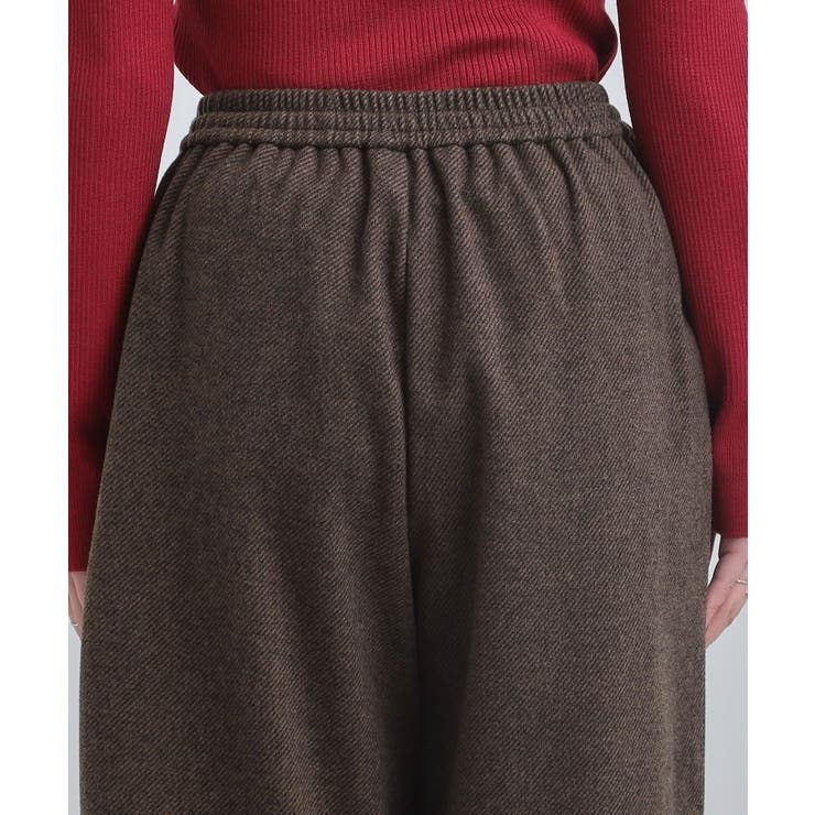 【洗濯機可/S-LL/あったか】ラフ過ぎない 大人のイージーワイドパンツ | SHOO・LA・RUE | 詳細画像17 