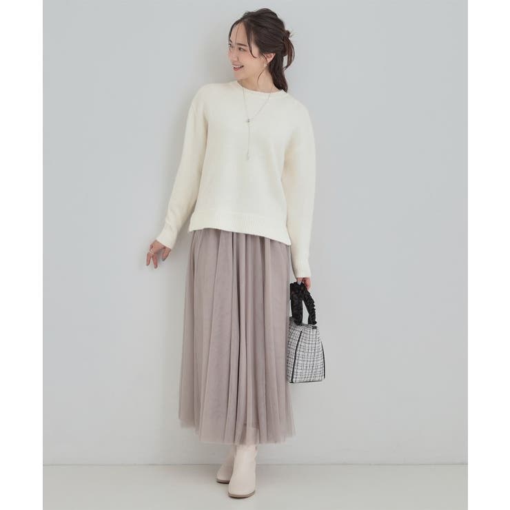 【洗える】キラキラ光るラメが上品 クルーネックニット | SHOO・LA・RUE | 詳細画像3 