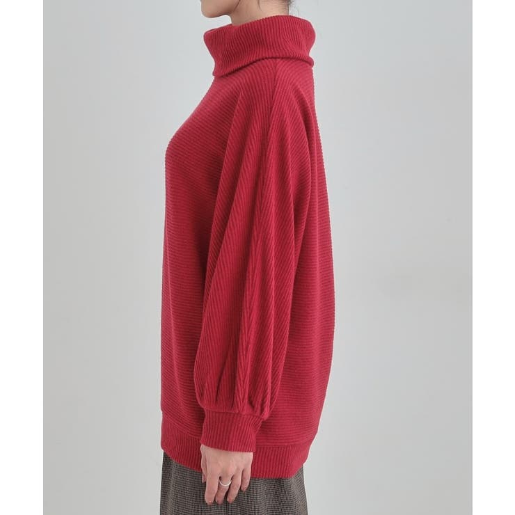 お顔周りをスッキリ見せるオフタートルリブドルマン | SHOO・LA・RUE | 詳細画像14 