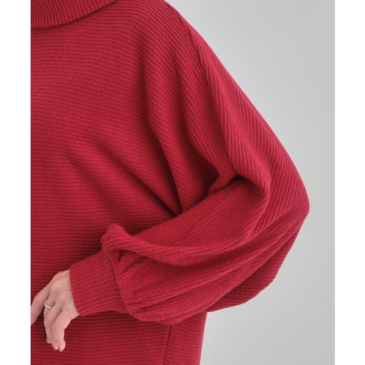 お顔周りをスッキリ見せるオフタートルリブドルマン | SHOO・LA・RUE | 詳細画像17 