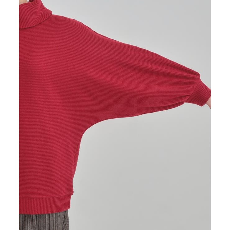 お顔周りをスッキリ見せるオフタートルリブドルマン | SHOO・LA・RUE | 詳細画像18 