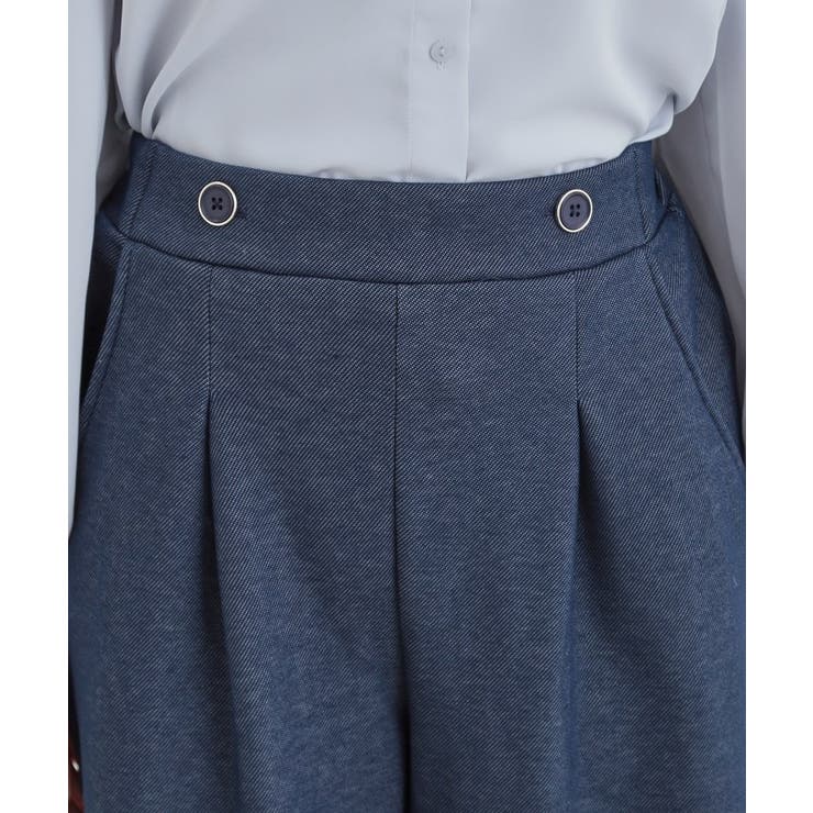 【シューウォーム】デニム風裏起毛ワイドパンツ | SHOO・LA・RUE | 詳細画像12 