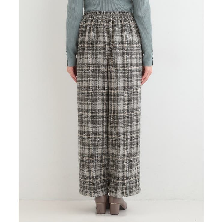 【2点セット】着るだけで決まる クラシカルなツイード調 チェック柄セットアップ | SHOO・LA・RUE | 詳細画像30 