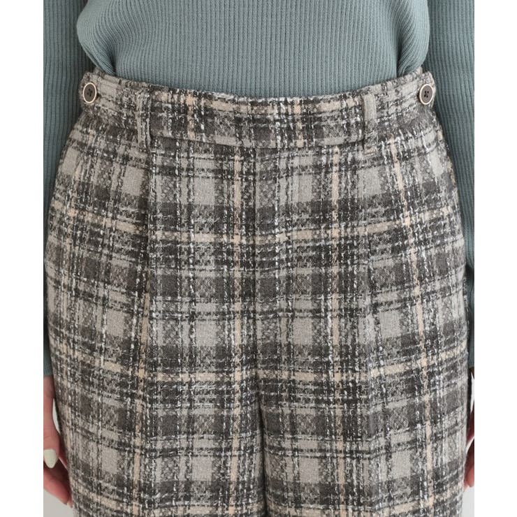 【2点セット】着るだけで決まる クラシカルなツイード調 チェック柄セットアップ | SHOO・LA・RUE | 詳細画像31 