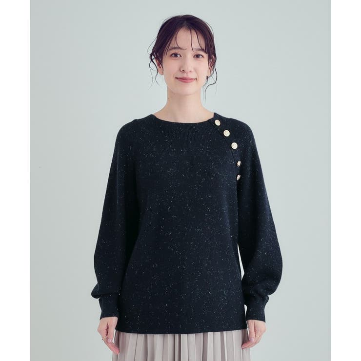 YvesSaintLaurent イブサンローランワンピースニット金ボタン