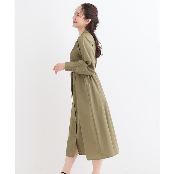 【洗える/S-LL】エレガントさとリラックス感を両立したシャツワンピース | SHOO・LA・RUE | 詳細画像2 